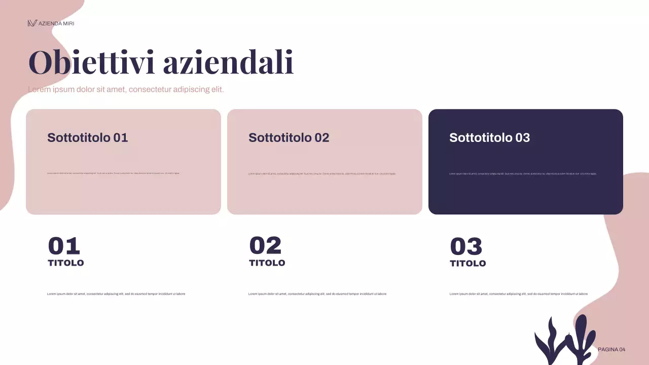 piano di marketing floreale della marina