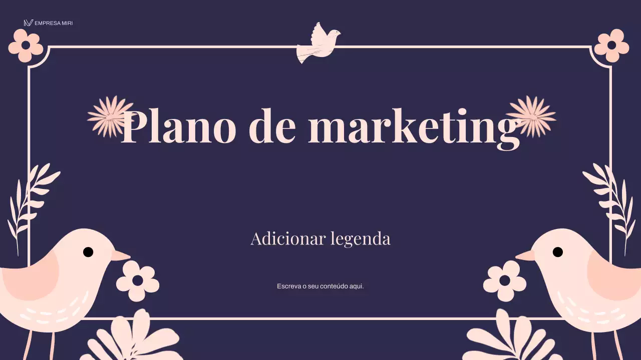 plano de marketing floral da marinha