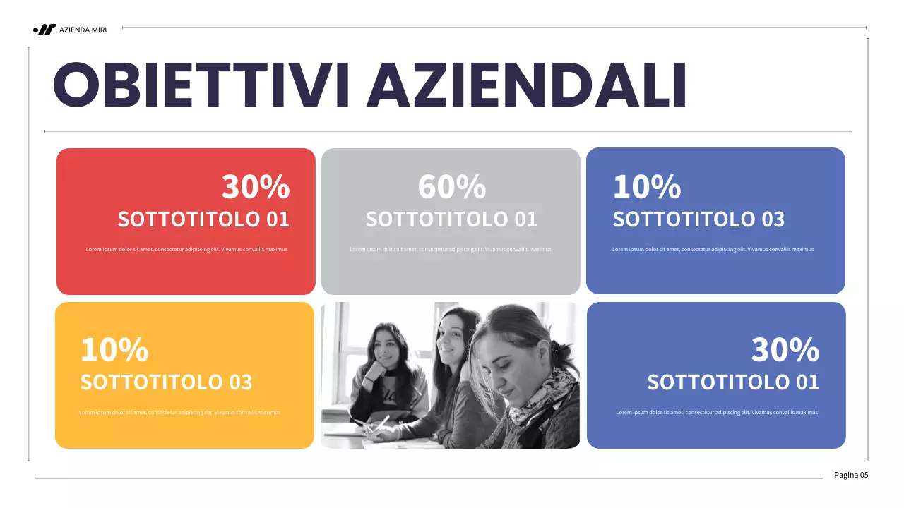 piano di marketing rosso moderno