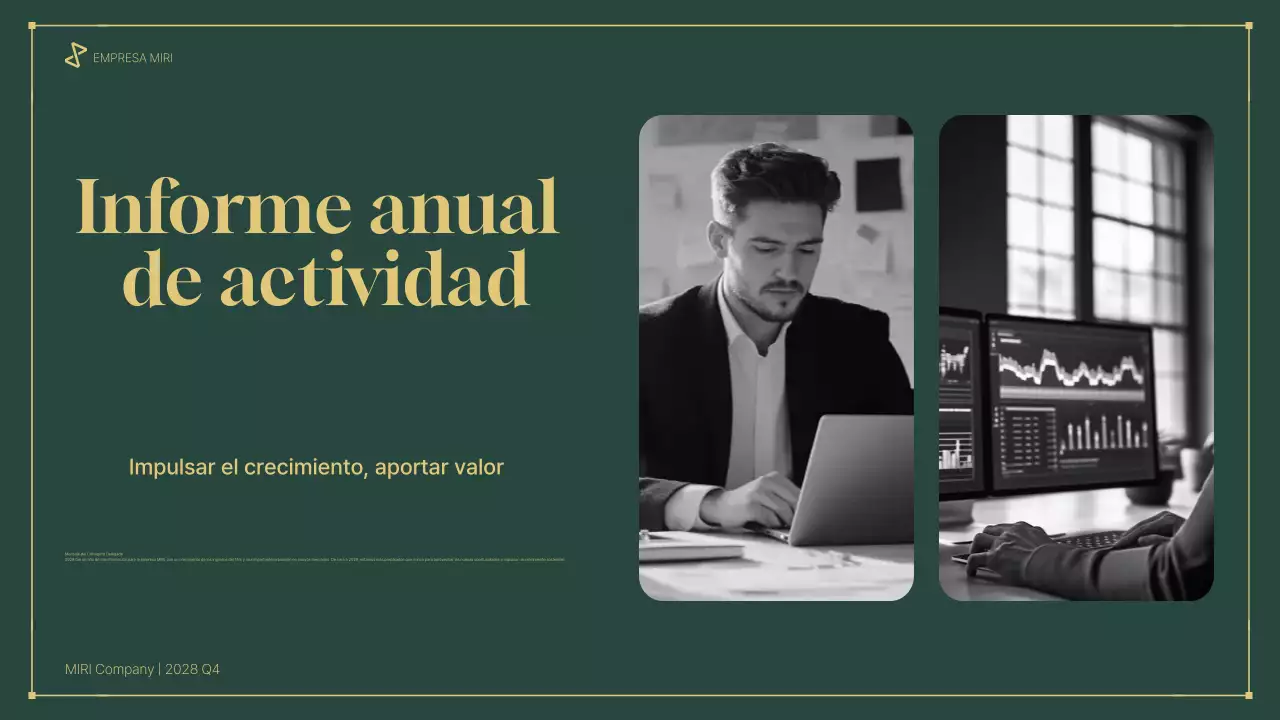 informe profesional ecológico