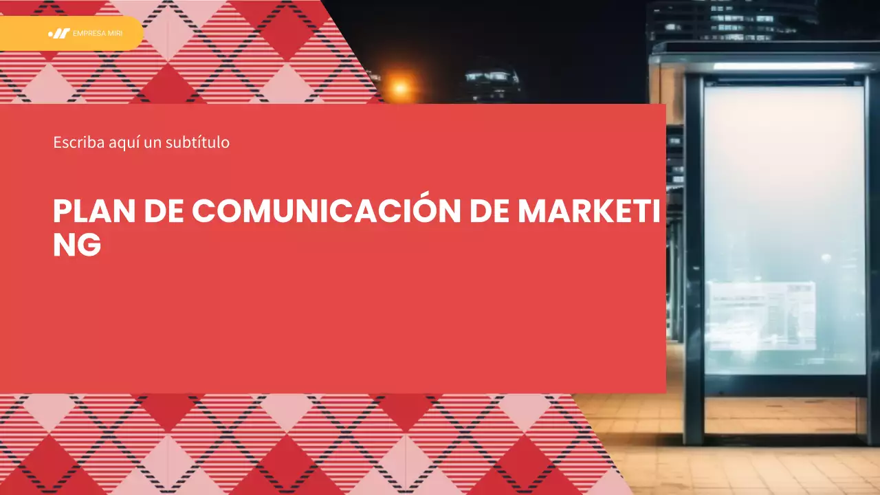 plan de marketing red modern