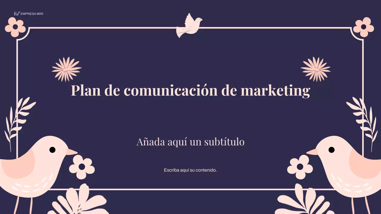 plan de marketing floral navy