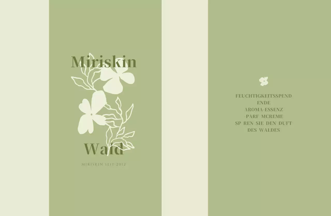 Minimalistische Parfümverpackung für das neue Jahr