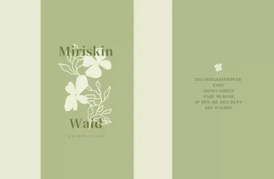 Minimalistische Parfümverpackung für das neue Jahr