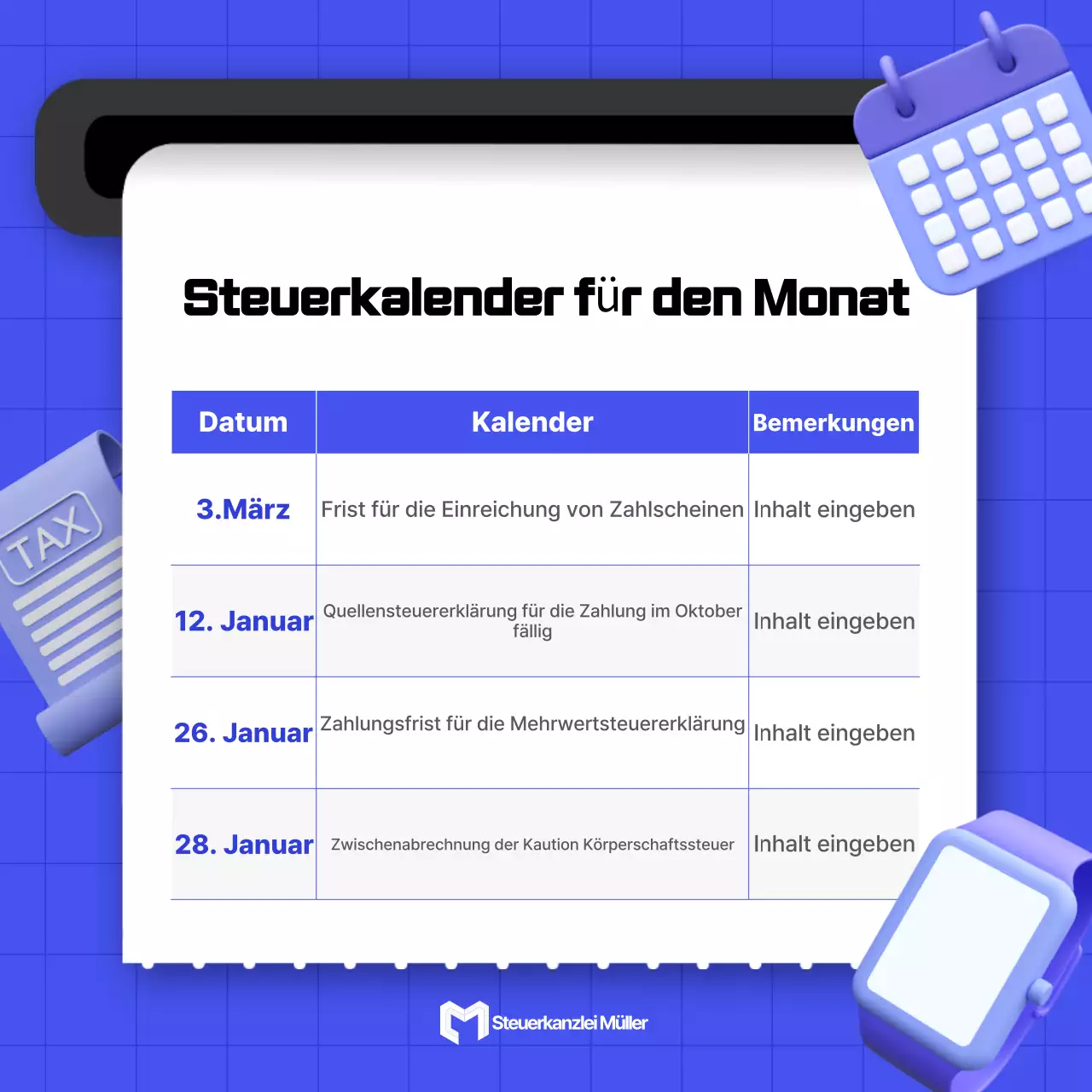 Fördern Sie Ihre blaue moderne Marke