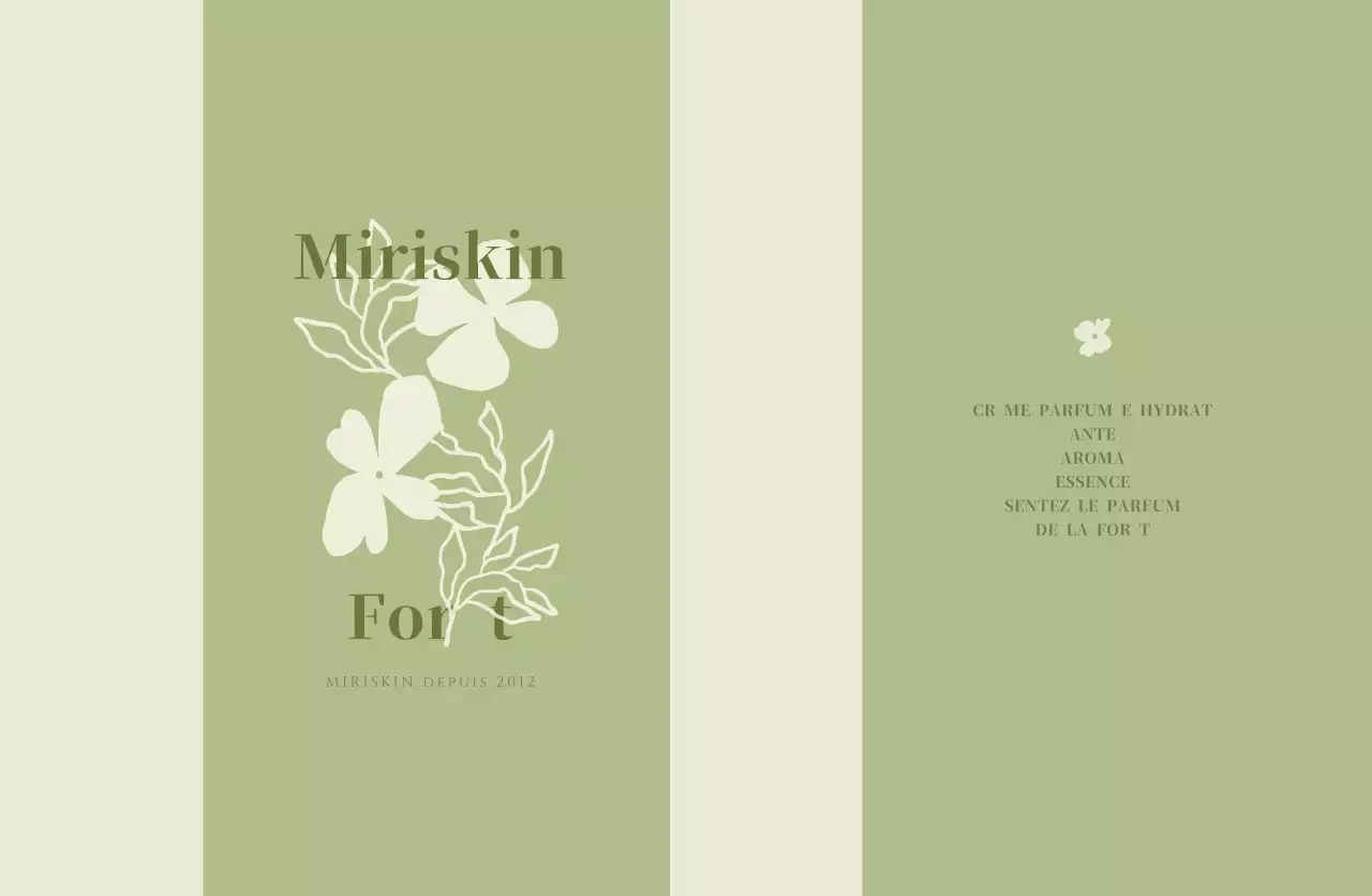 Emballage de parfum minimaliste pour le Nouvel An