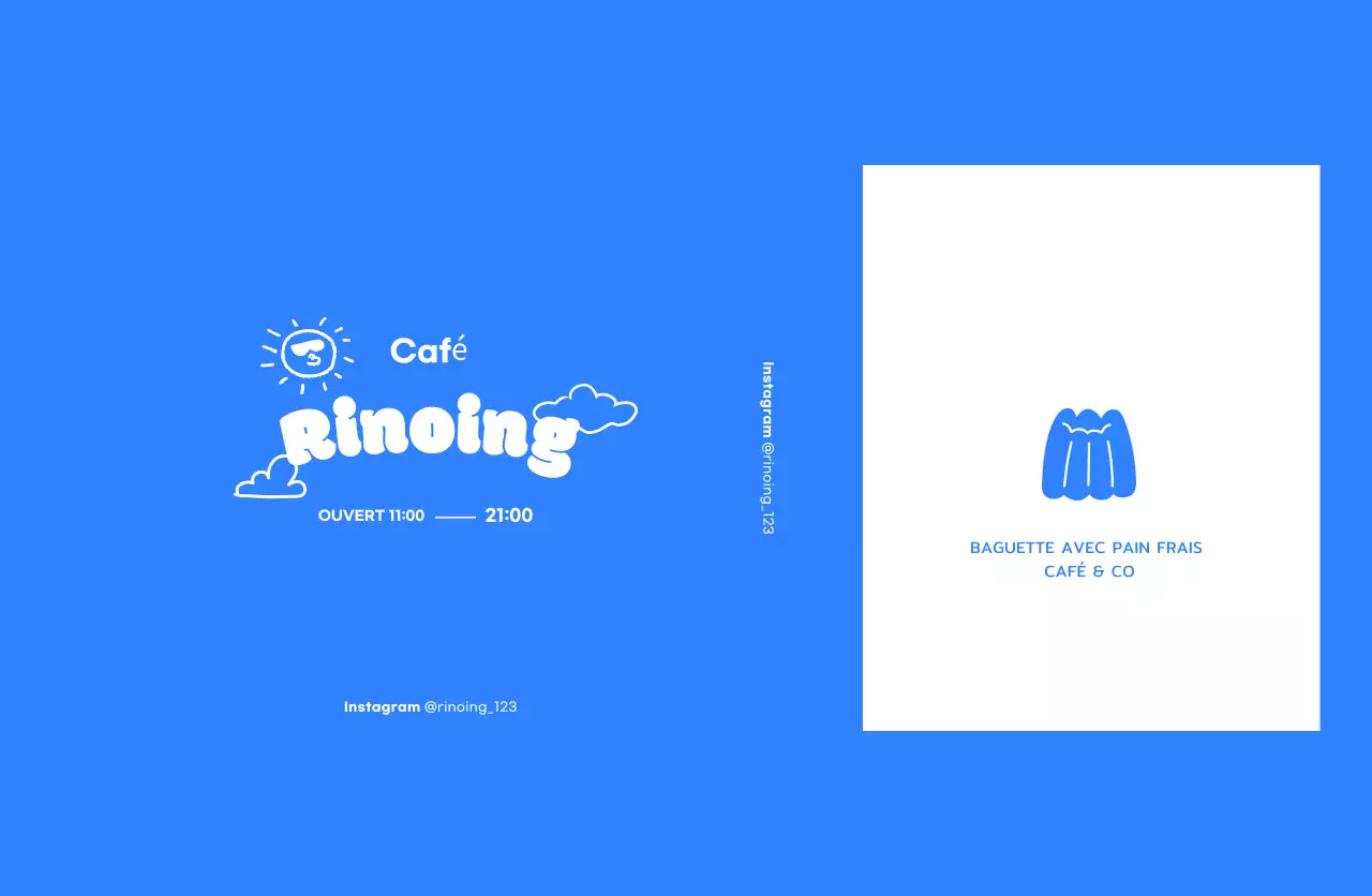 Promouvoir Blue Simple Cafe