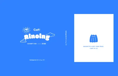 Promouvoir Blue Simple Cafe