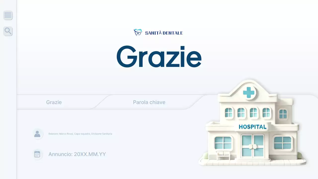 Un rapporto di lavoro ospedaliero pulito e di colore blu chiaro