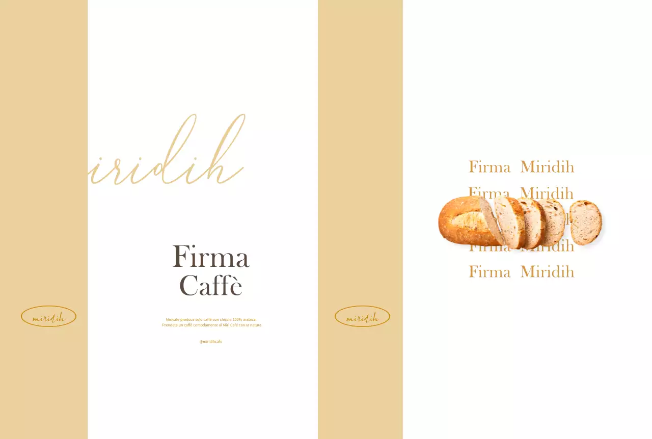 Pacchetto caffè moderno beige