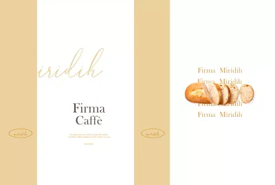 Pacchetto caffè moderno beige