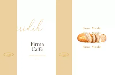 Pacchetto caffè moderno beige