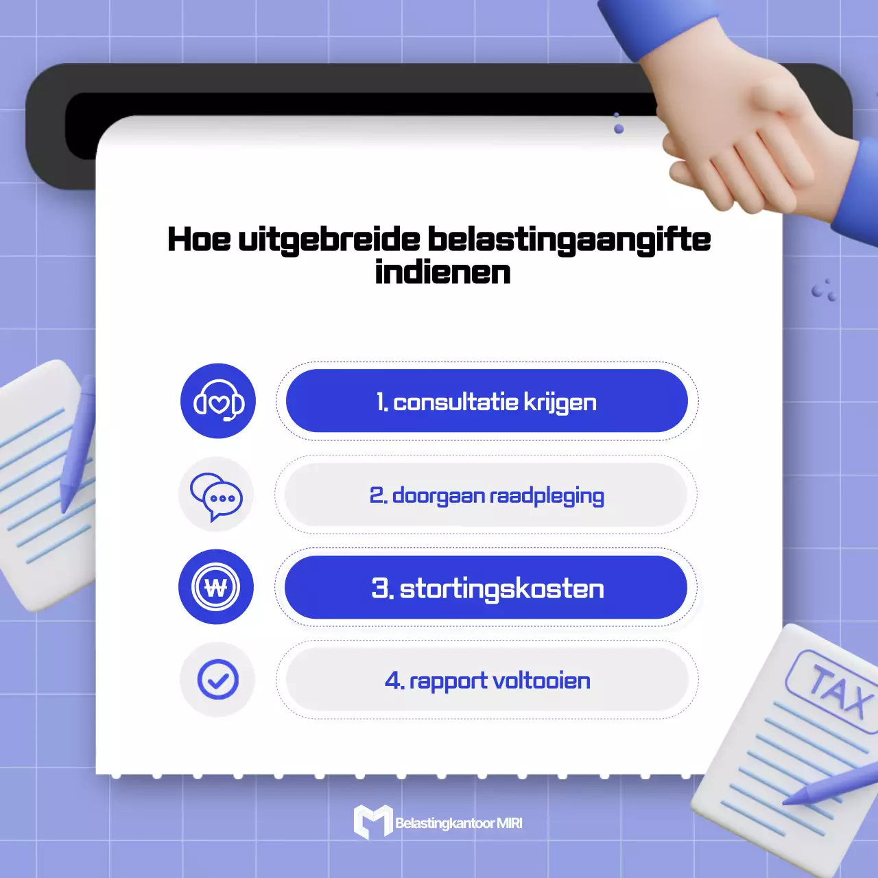 Promoot je blauwe moderne merk