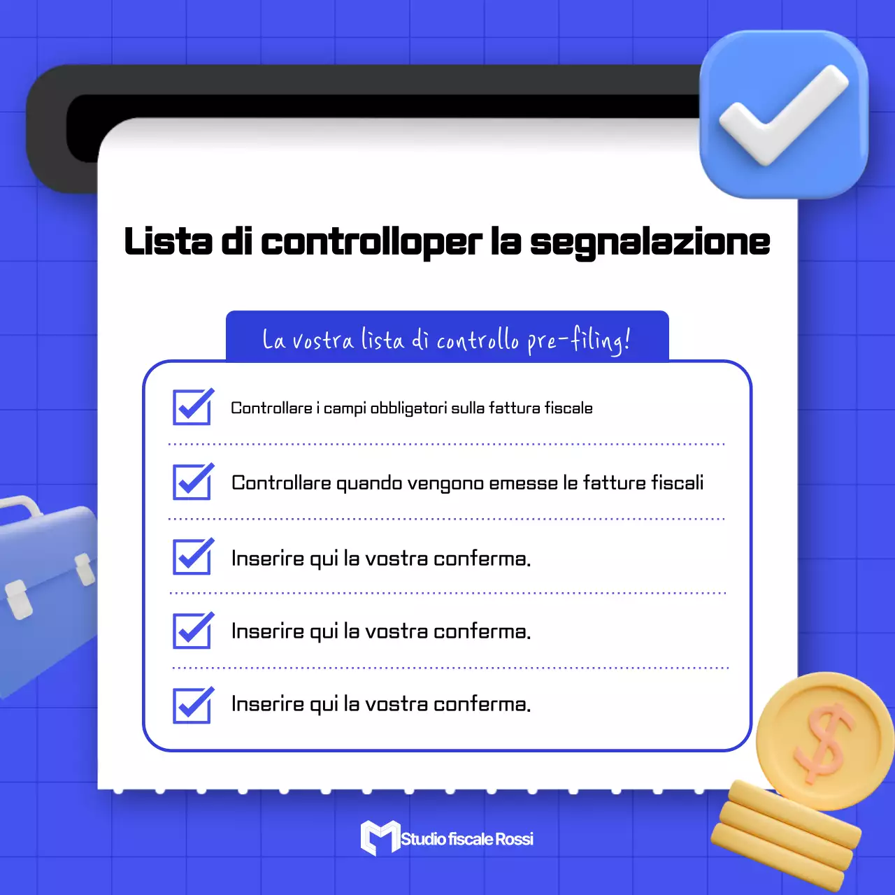 Promuovete il vostro marchio blu moderno