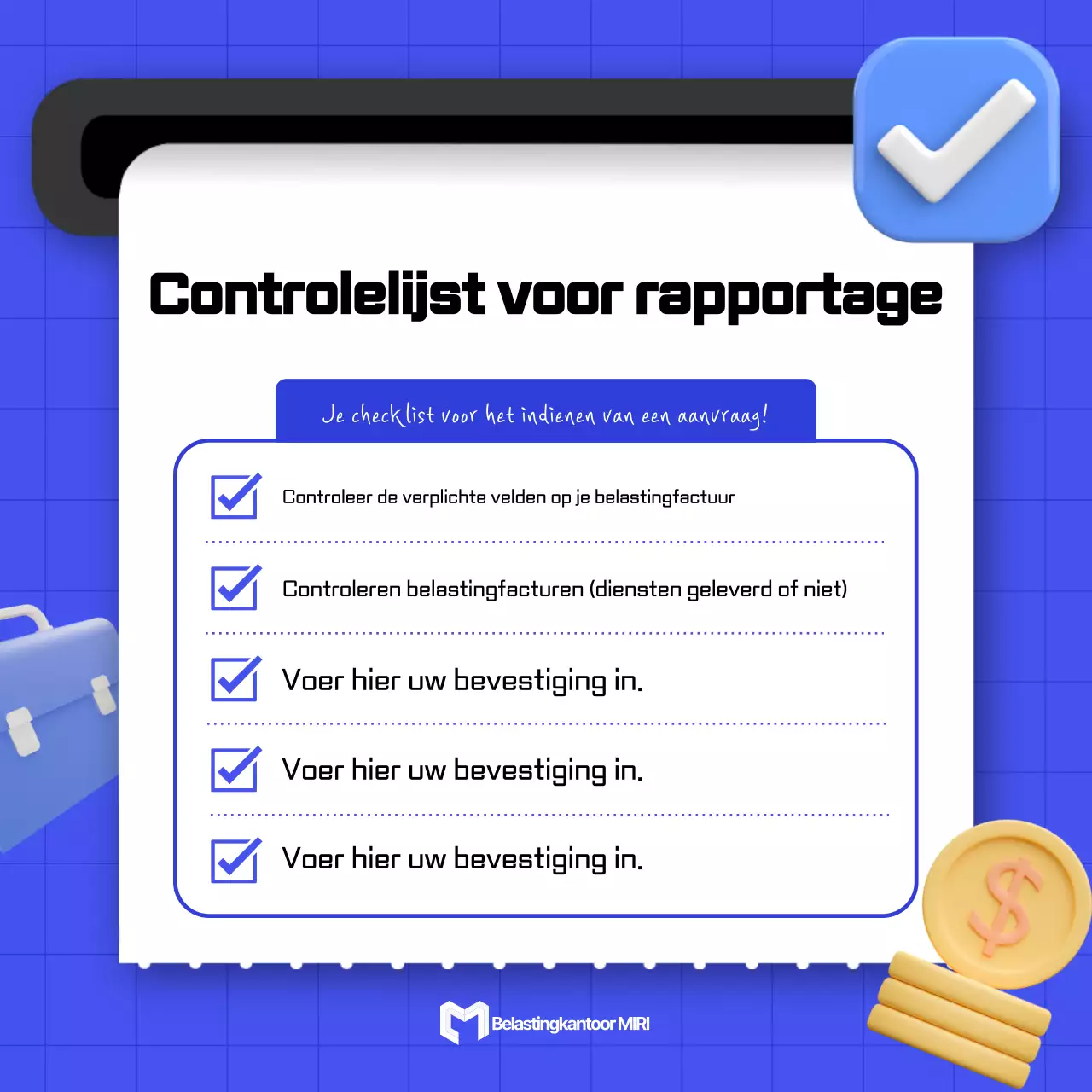 Promoot je blauwe moderne merk