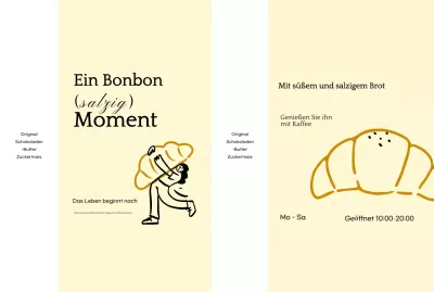 Beige Minimalistische Bäckerei