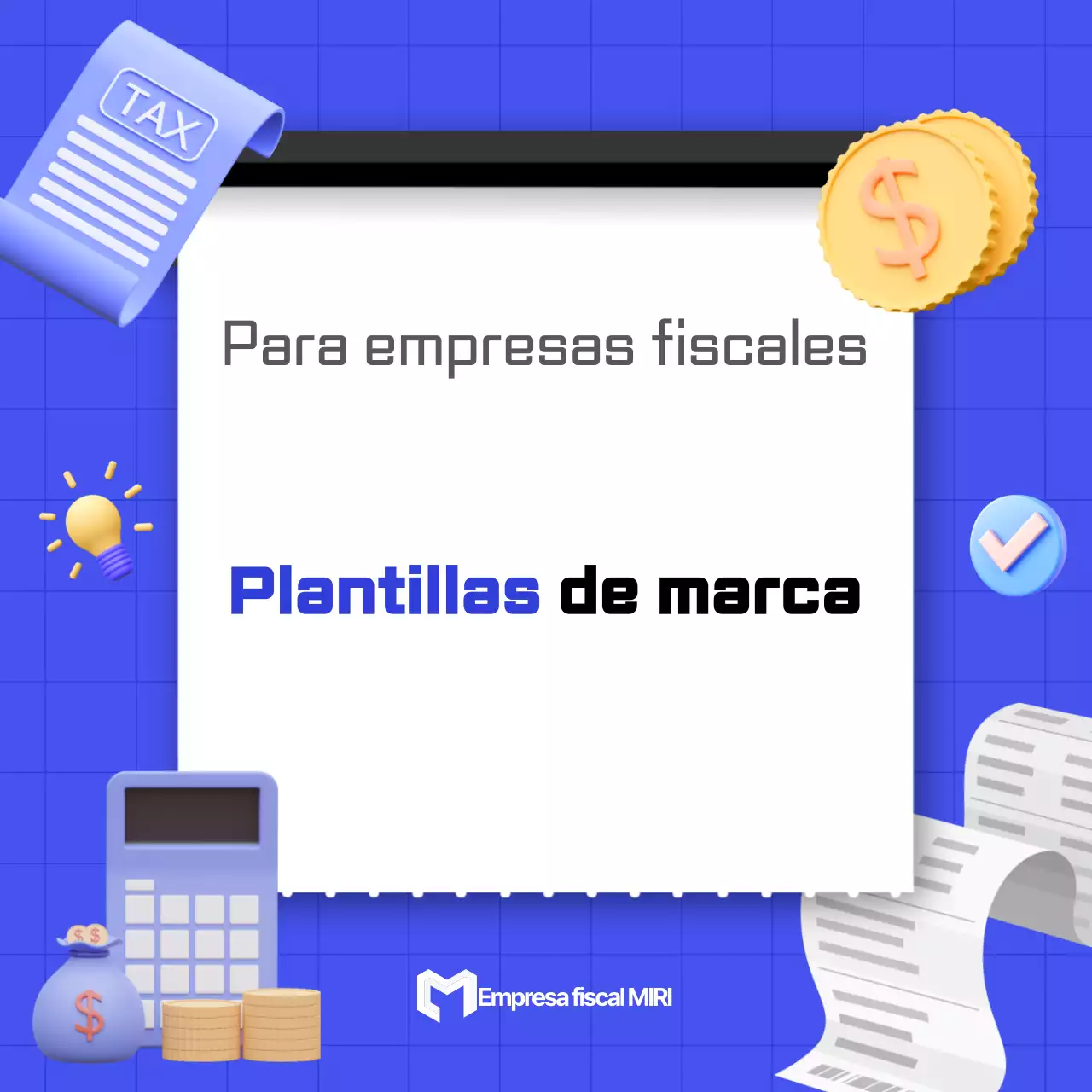 Promocione su marca blue modern