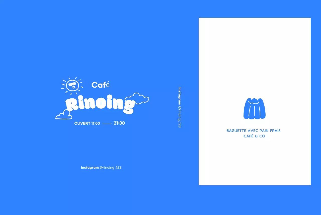 Promouvoir Blue Simple Cafe