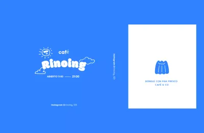 Promover Blue Simple Cafe