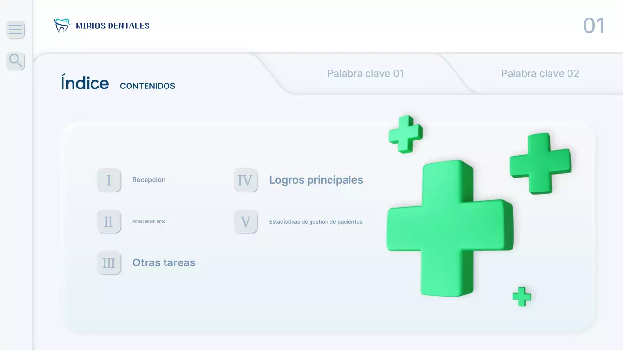 Un informe de trabajo limpio y de color azul claro