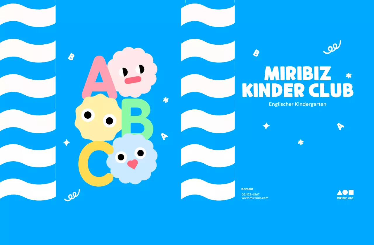 Werbung für den Blue Babies Kids Club