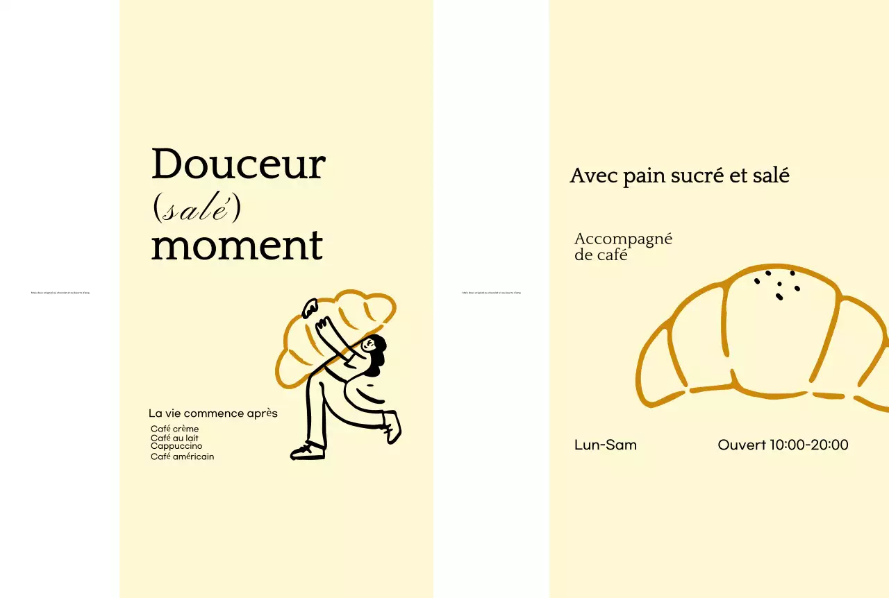 Boulangerie minimaliste beige