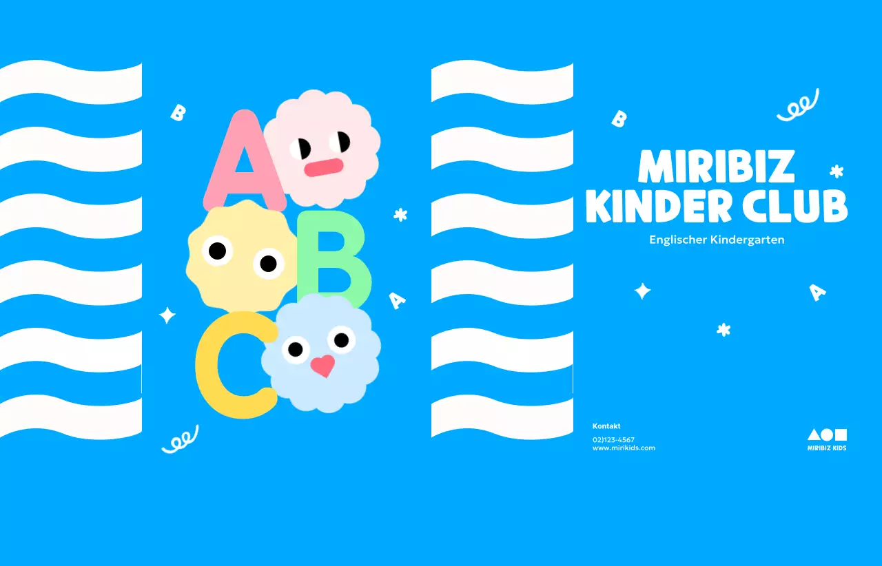 Werbung für den Blue Babies Kids Club