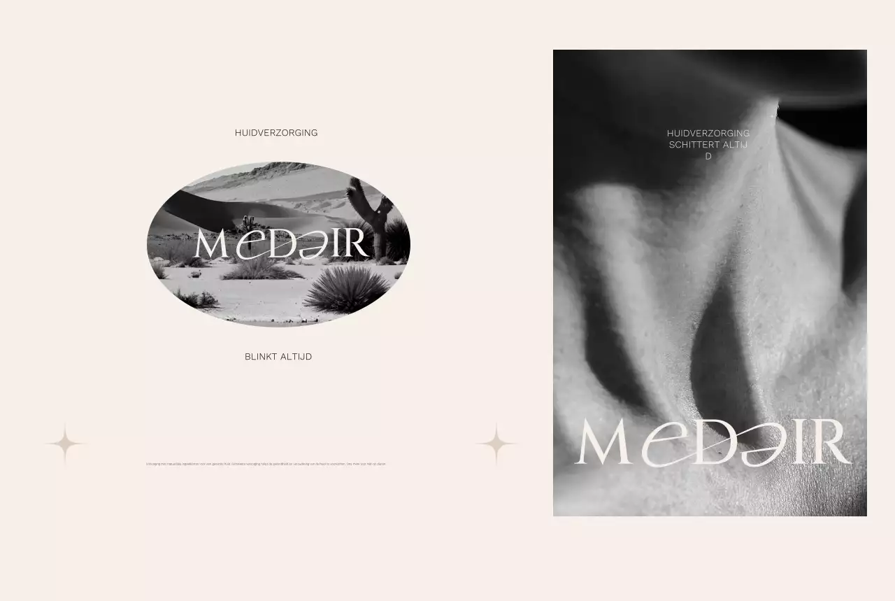 Beige minimalistische huidverzorging