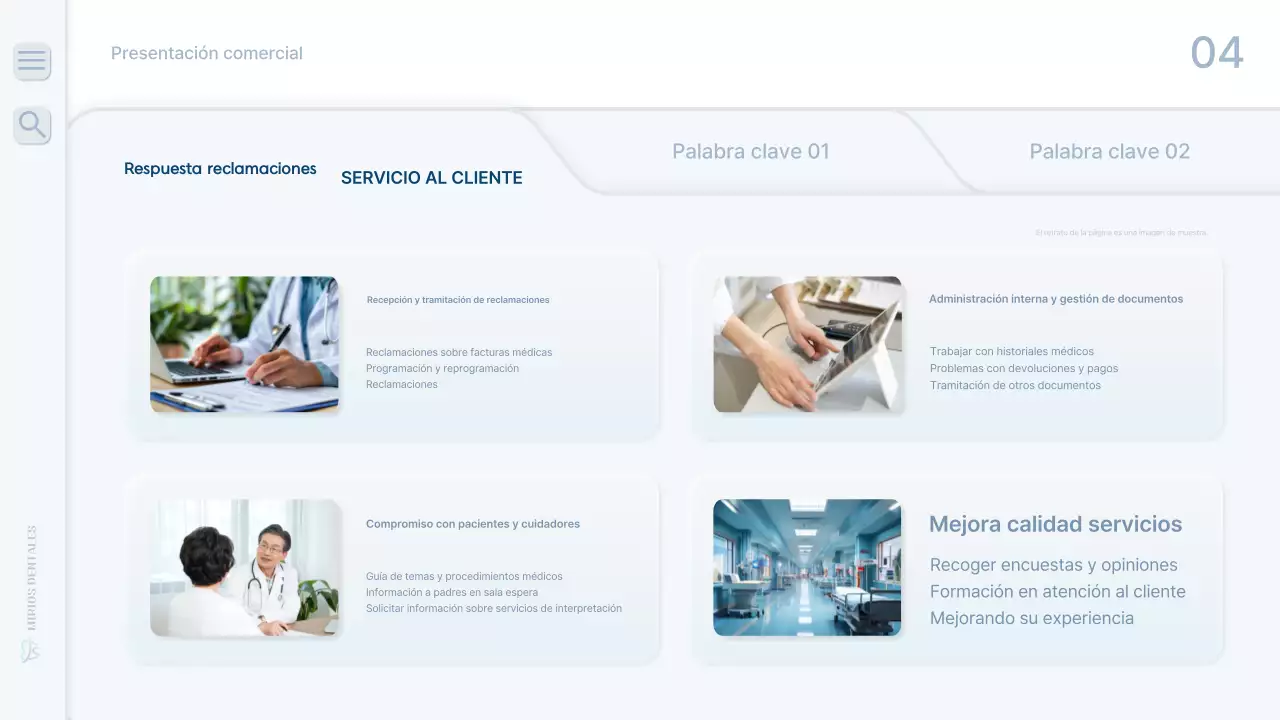 Un informe de trabajo limpio y de color azul claro