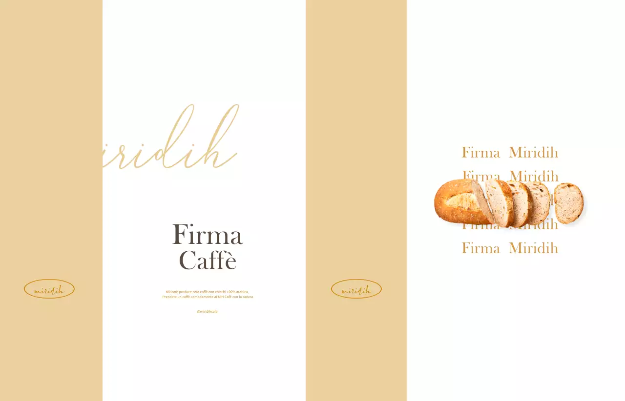 Pacchetto caffè moderno beige