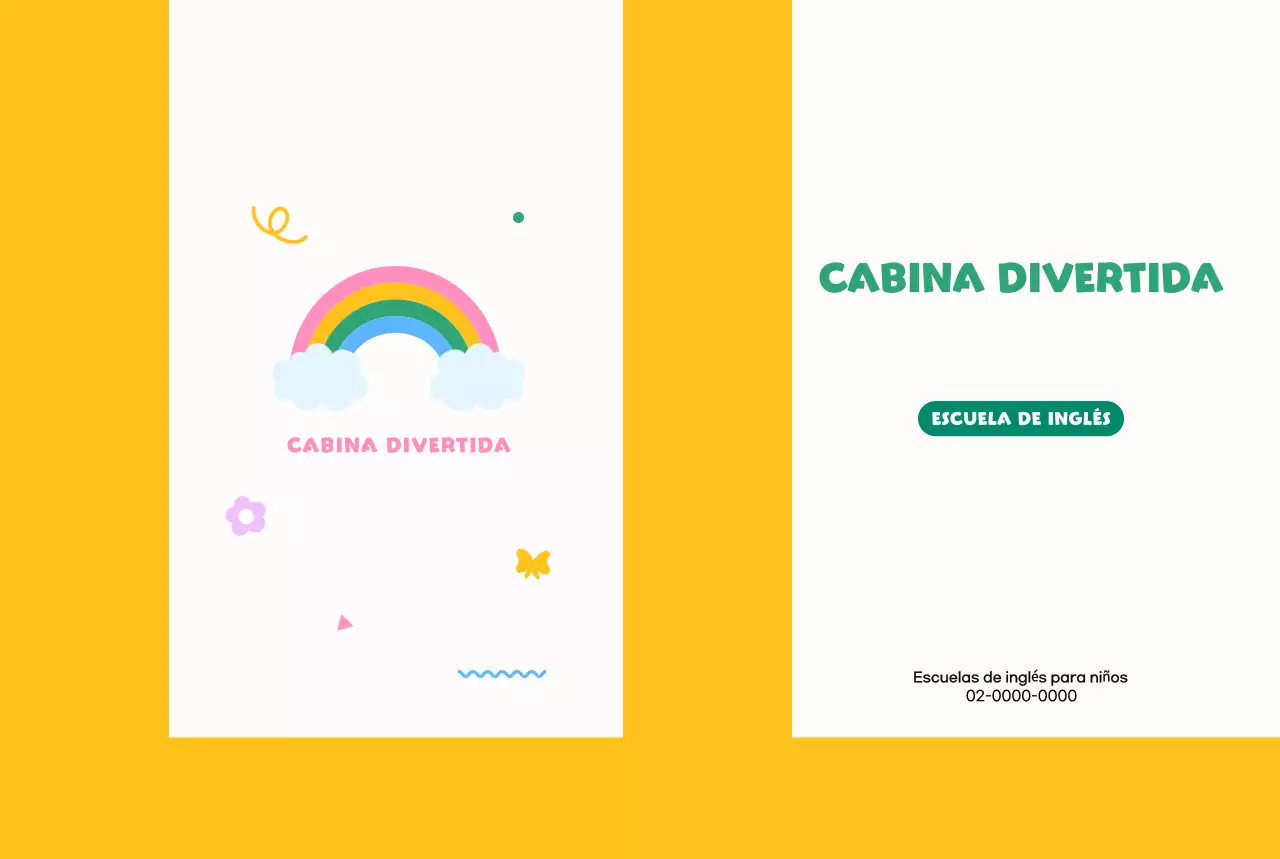 Promociona tu academia de inglés con un bonito arco iris