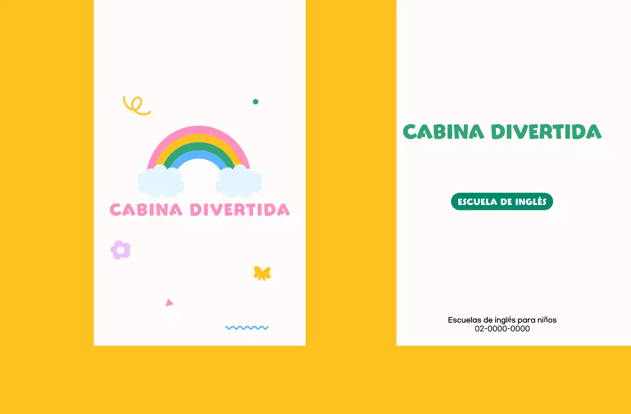 Promociona tu academia de inglés con un bonito arco iris