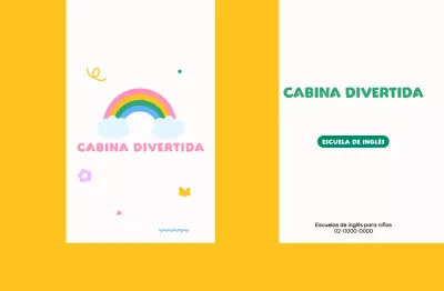 Promociona tu academia de inglés con un bonito arco iris