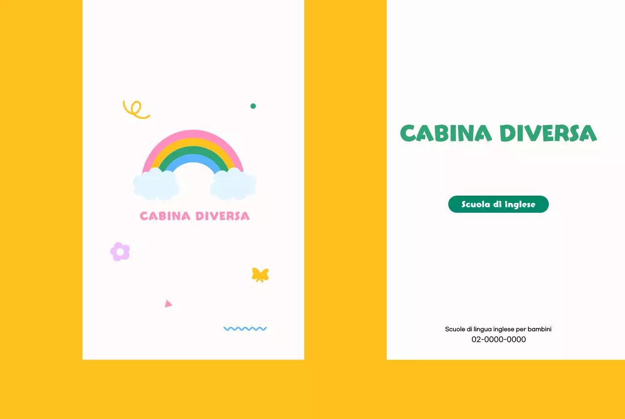 Promuovete la vostra scuola di inglese con un simpatico arcobaleno