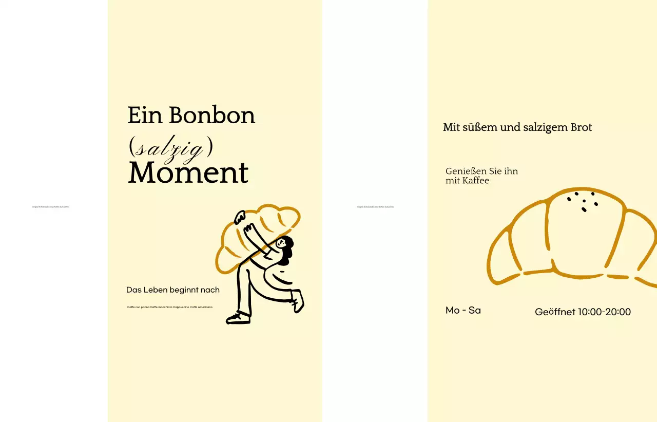 Beige Minimalistische Bäckerei