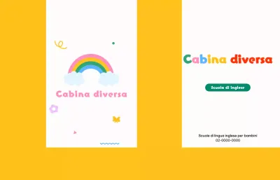 Promuovete la vostra scuola di inglese con un simpatico arcobaleno