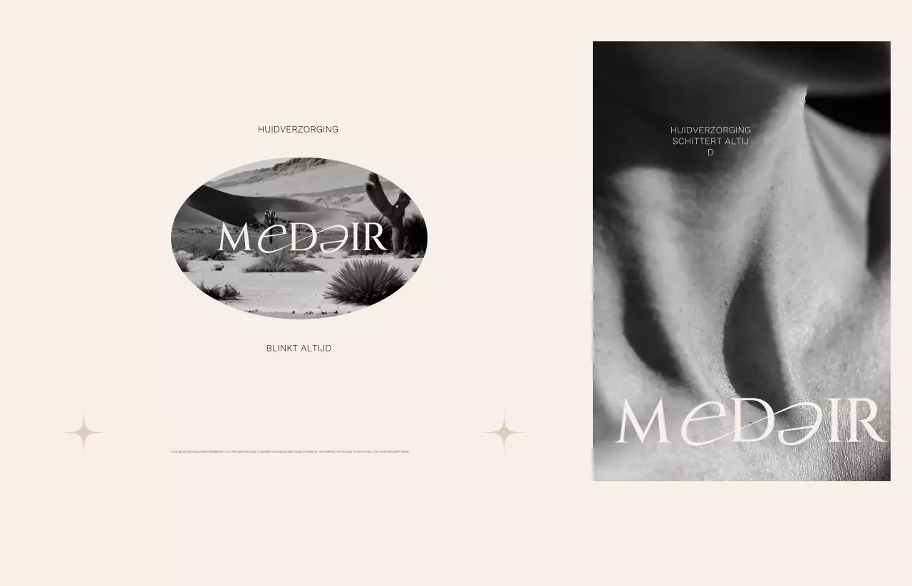 Beige minimalistische huidverzorging