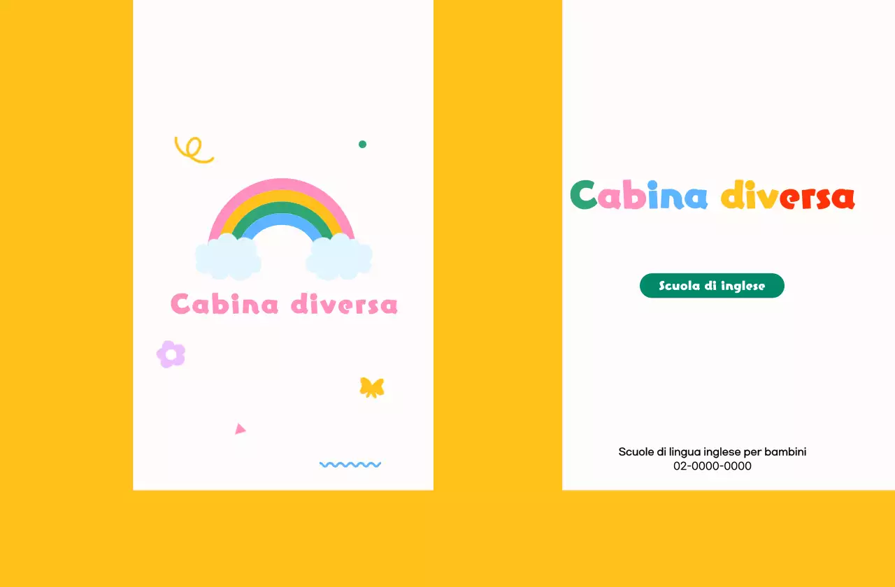 Promuovete la vostra scuola di inglese con un simpatico arcobaleno