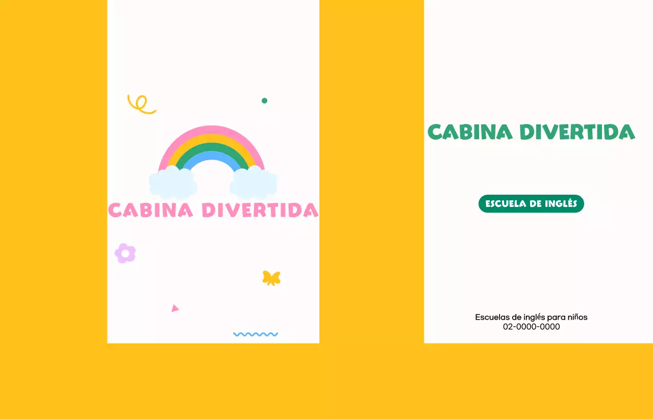 Promociona tu academia de inglés con un bonito arco iris