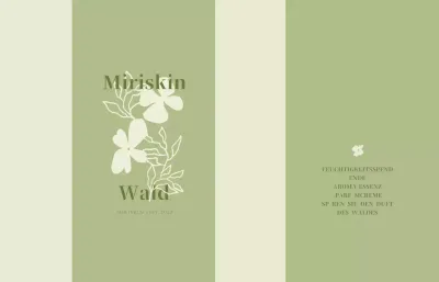 Minimalistische Parfümverpackung für das neue Jahr