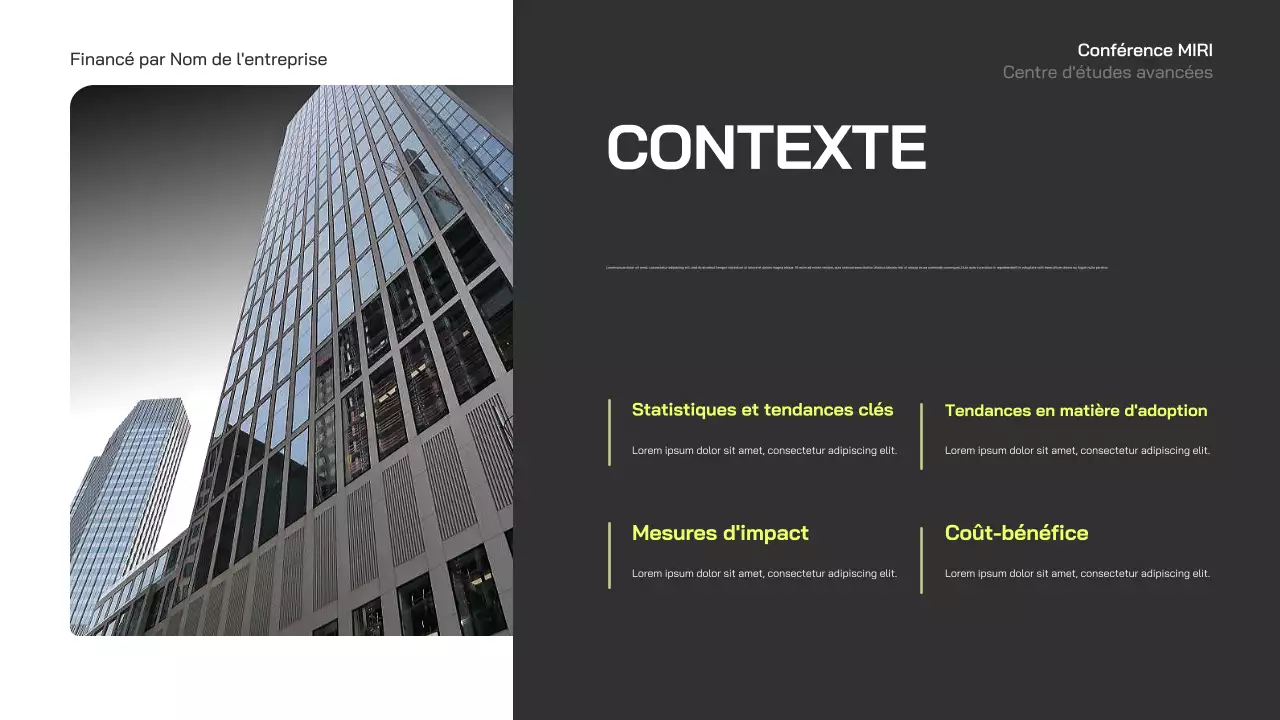 annonce de la conférence blue modern business