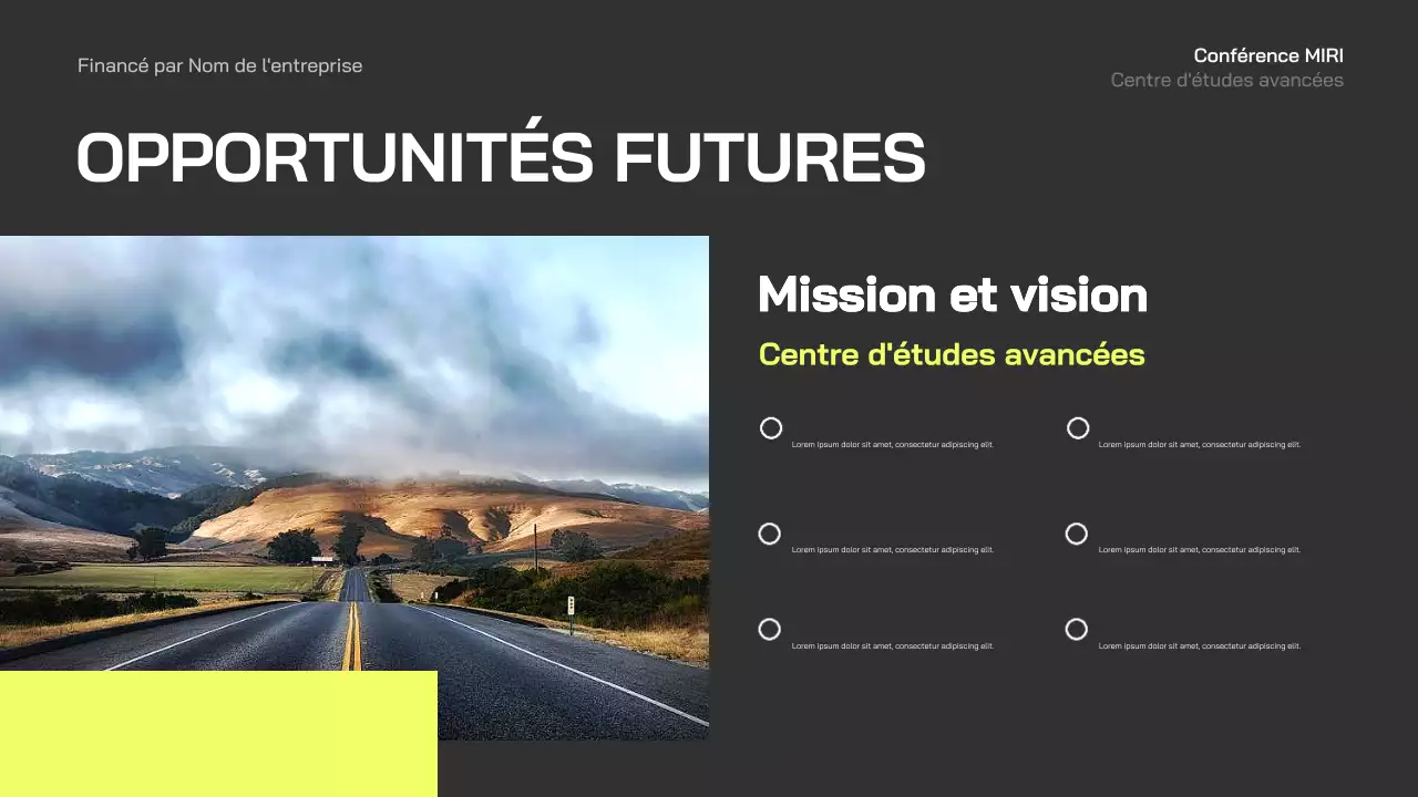 annonce de la conférence blue modern business