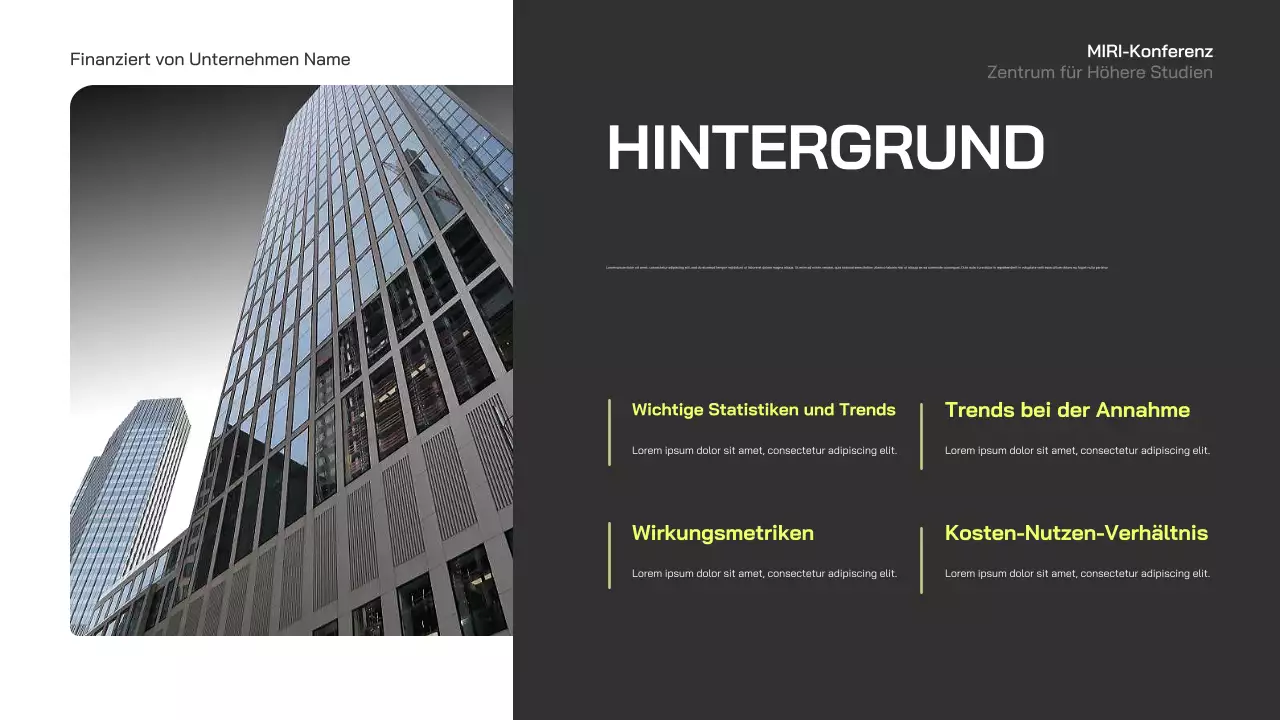 blue modern business konferenz ankündigung