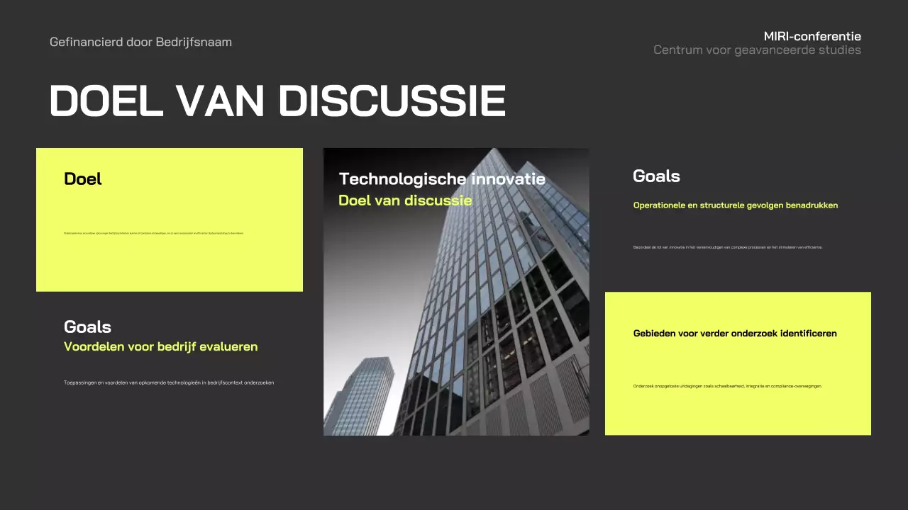 aankondiging blue modern business conferentie