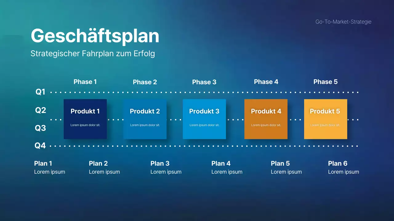 teal modern business plan