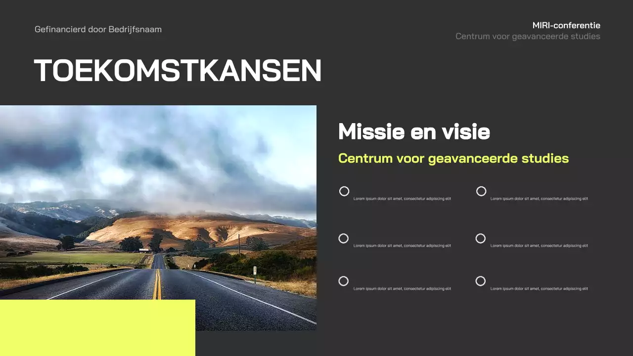 aankondiging blue modern business conferentie