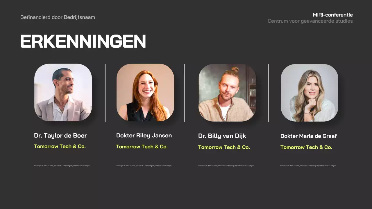 aankondiging blue modern business conferentie