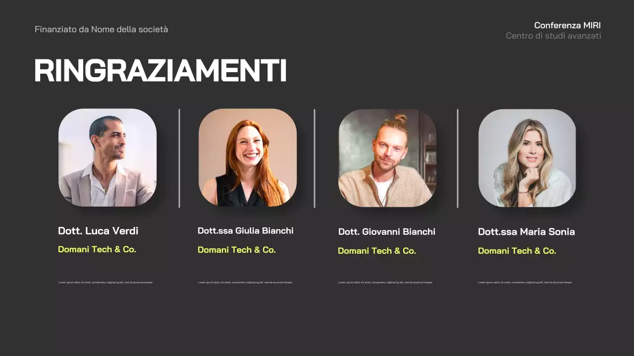 annuncio conferenza blue modern business