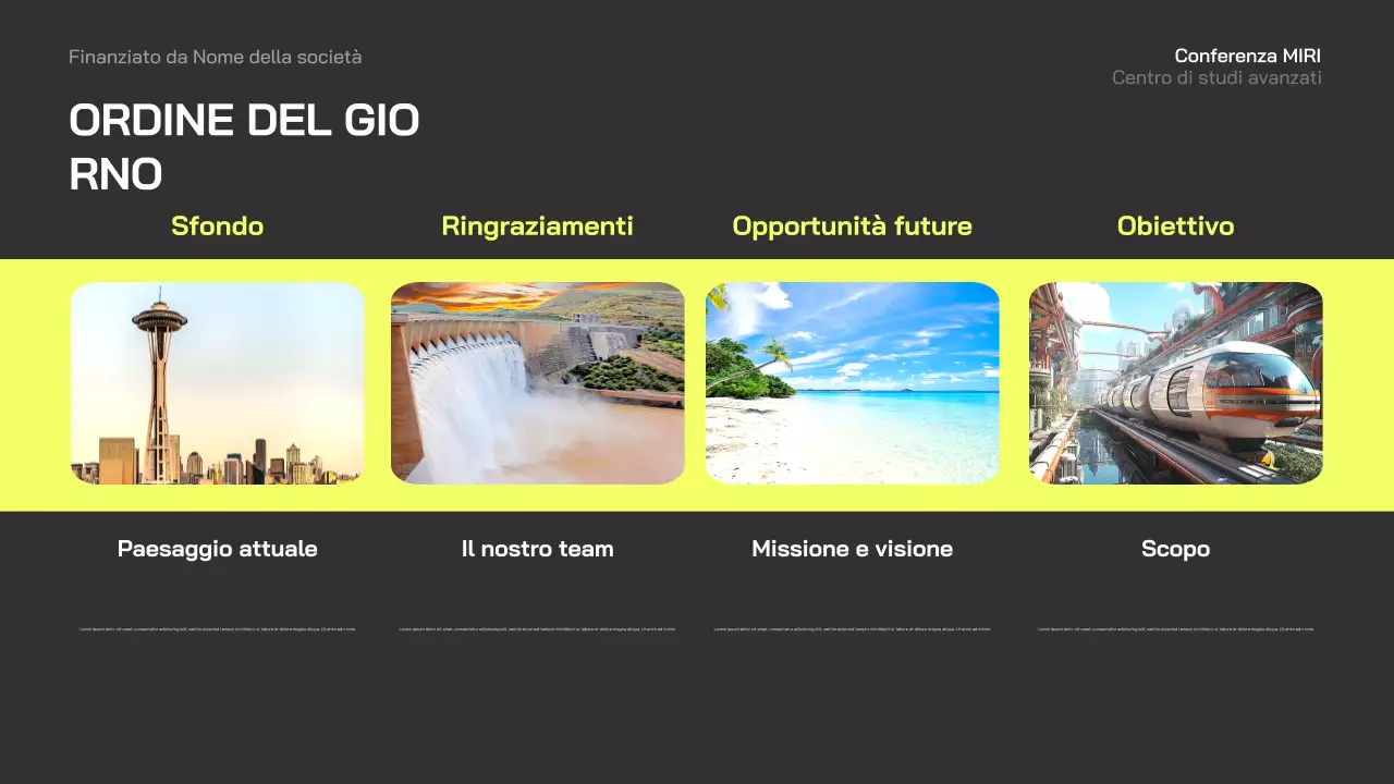 annuncio conferenza blue modern business