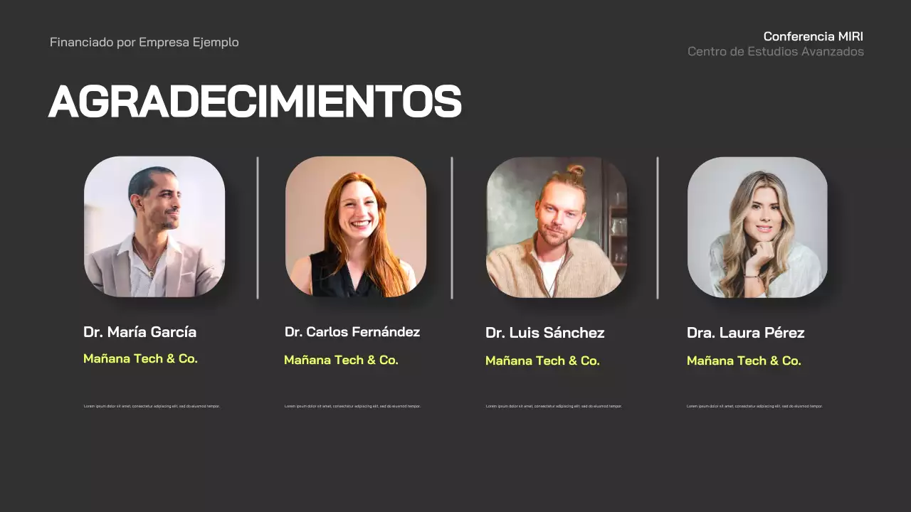 anuncio de la conferencia blue modern business